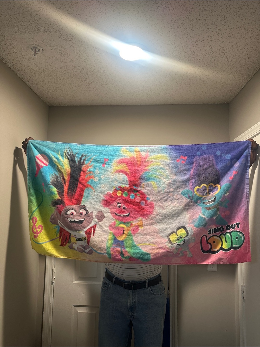 DreamWorks Trolls Sing Out Loud Beach Towel Multicolor